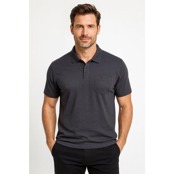 Men’s Short Sleeve Polo Shirt – Gray – Size M – Speed Your Run – NWT - Picture 1 of 7